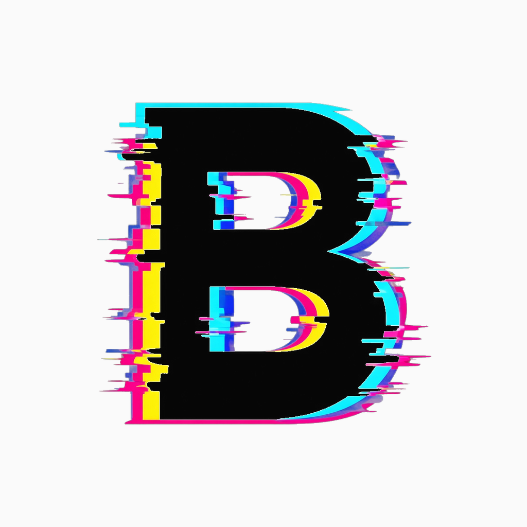 Glitch B on paper